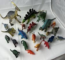 Dinosaur Figure Toy Lot Of 20+ Figures Dinosaurs + Miniatures picture