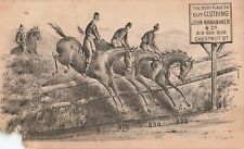 Equestrian Horse Fox Hunting Victorian Trade Card c1880s John Wanamaker *Am4a picture