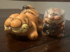 Vintage Sleeping Garfield Candle,  Unopened Vampire Candle. Lot Of 2 picture