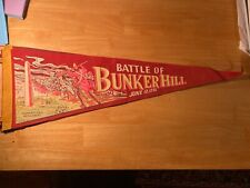 Super Vintage - Battle of Bunker Hill - Felt Flag Pennant - unsure exact date? picture