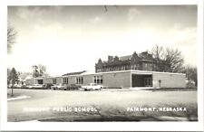 Real Photo Postcard Fairmont Public School in Fairmont, Nebraska picture