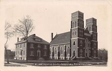 Pipestone Minnesota~St Leo Catholic Church & Rectory~Houses~1930s RPPC picture