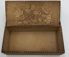 Antique ~ Chase’s Fine Chocolates BOX ~ ROSES Wooden picture