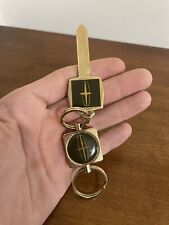 Vintage Lincoln Key Fob Chain Drop In Mailbox Silver Gold Tone Valet With Key picture