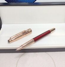 Luxury Metal 163 Prince Series Red + Gold Color 0.7mm Rollerball Pen picture