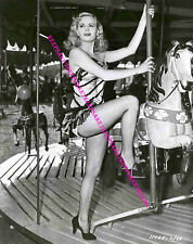 1940s-50s ACTRESS  JEAN WALLACE LEGGY IN FISHNETS AND A BUSTIER PHOTO A-JWAL picture
