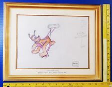 DISNEY GOOFY Signed Animation Production Art Drawing 1999 Mickey Mouse Works COA picture