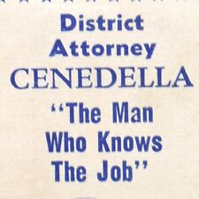 1950s A. B. Cenedella District Attorney Worcester County Massachusetts Political picture