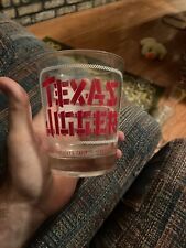 Vintage Early Times Texas Jigger whiskey glass 