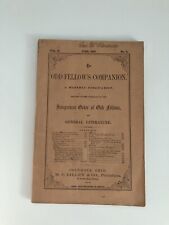 The Odd Fellow's Companion June 1867 Vol II No 11 IOOF Original Issue picture