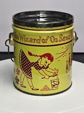 Vintage 1950s 6 inch Wizard of Oz Peanut Butter Tin Sand Pail Swift & Co. No Lid picture