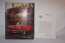 1954 Lincoln Large  Catalog Brochure, Nice Original picture