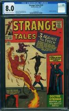 STRANGE TALES #122 CGC 8.0 OW-W MARVEL COMICS 1964 HUMAN TORCH JACK KIRBY COVER picture
