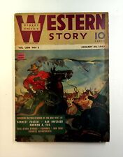 Western Story Magazine Pulp 1st Series Jan 30 1943 Vol. 206 #1 VG picture