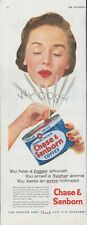 1955 Chase Sanborn Coffee Bigger Whoosh Fresher Aroma Extra Richness Ad SP22 picture