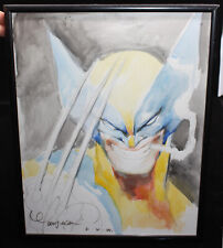Wolverine Watercolor & Pencil Framed Art by Mark Texeira - Signed - 1994 picture