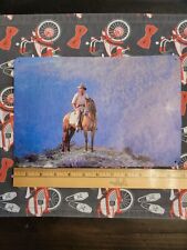 Cowboy Horse Metal Tin Sign Marlboro Man Broke Back Mountain Western Barn  picture