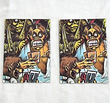 1974 Monsters Initials Puzzle Topps Cards x2  picture