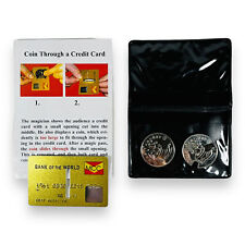 Joker Magic Coin Through a Credit Card Close-Up Gimmick Trick Effect Illusion picture