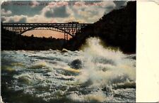 Whirlpool Rapids Lower Steel Arch Bridge Niagara Falls Antique UDB Postcard UNP picture
