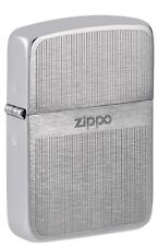 Zippo Lighter: 1941 Replica, Engraved Design - Brushed Chrome 81487 picture