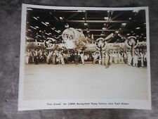 Boeing Airplane Seattle WW2 B-17 Flying Fortress Five Grand Roll Out Photo picture