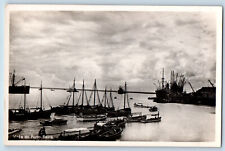 Sofala Mozambique Postcard View of Porto Beira c1930's Vintage RPPC Photo picture