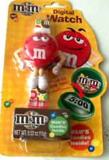 2007 M &M'S WRIST WATCH 3D DIGITAL Red,  NIP , CANDY NOS picture