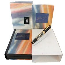 1996 MONTBLANC WRITERS EDITION DUMAS STICKERED 18K BROAD NIB FOUNTAIN PEN MINT picture