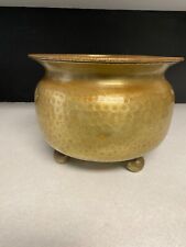 Vintage Footed Brass Planter / Spittoon picture