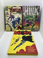 Lot Of 3 Marvel/DC Comics Batman Hulk Venom Wall Hanging Art Wooden Print 10x7 picture