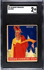 1947 Goudey Indian Gum #86 Wood SGC 2 picture