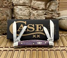 Case XX USA 2023 Purple Appaloosa Bone Diamond XX 1/500 Small Congress Knife picture