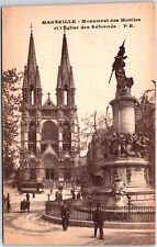 VINTAGE POSTCARD MONUMENT TO THE MOBILES AND THE REFORMED CHURCH AT MARSEILLES picture