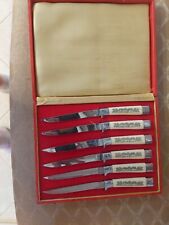 Vintage Othello Solingen Rostfrei Set Of 6 Knives picture