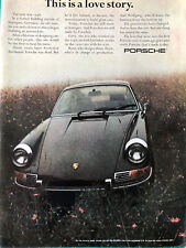 Vintage 1970 Porsche 911 original color ad A437 picture
