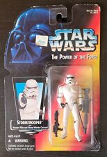 1995 KENNER STAR WARS POWER OF THE FORCE STORMTROOPER ACTION FIGURE- NEW ON CARD picture