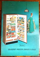 1960s SEARS Coldspot Frostless Freezer Owner's Guide Models 2802-2992 Up & Chest picture