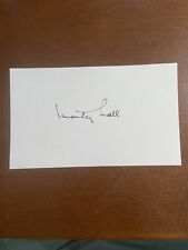 Monty Hall (d2017) signed autograph 3x5 index card Host Let's Make A Deal picture
