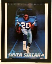 Barry Sanders Detroit Lions Costacos Brothers 8.5x11 FRAMED Print Vintage 90s picture