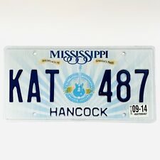 2014 United States Mississippi Hancock County Passenger License Plate KAT 487 picture