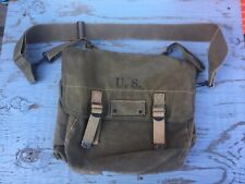 WW2 US M1936 Musette Bag OD Canvas Field Pack Late War BRADFORD & CO INC 1945 picture