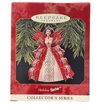 Vintage Hallmark 1997 Keepsake Ornament Holiday Barbie #5 In Series picture
