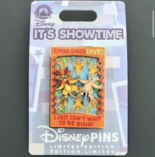 2024 Disney Parks It’s Showtime Posters The Lion King Simba Sings Pin picture