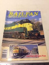 Vintage Railfan Railroad Magazine March 1988 picture