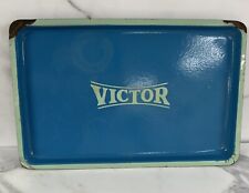 Antique Metal Porcelain VICTOR Sign/Tray picture