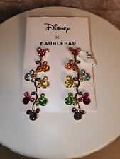 BAUBLEBAR Disney X  Rainbow Mickey Christmas Lights Dangle Earrings picture