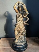 Antique Flora goddess Statue figurine Cast art nouveau woman Beauty Ecstasy 15