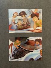 Speed Racer Glossy Collector Cards - Lot of 2 (The 'Go Team' & The Mach 5) picture