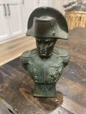 Vintage Napoleon Metal Bust Statue Made In Italy Lamp Part Bronze picture